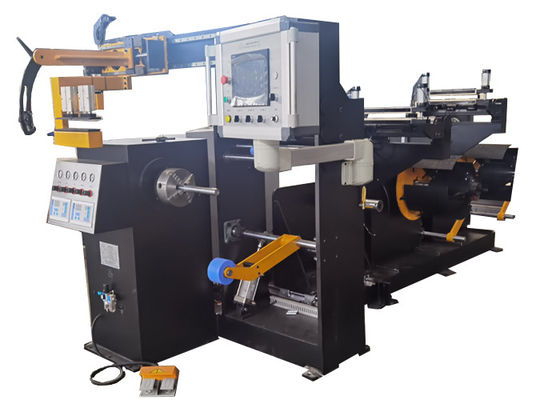 Two Decoilers Foil Winder Automatic Copper Foil Winding Machine