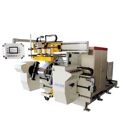 Two Servo Motors Driving Reactor Copper Foil Winding Machine Two Chucks TIG Welding
