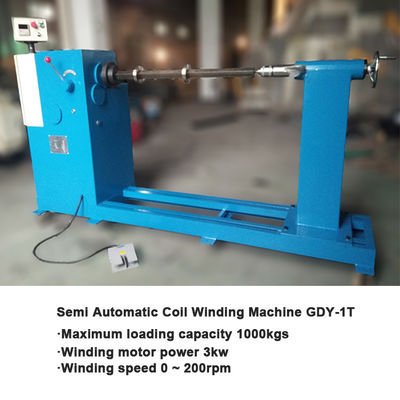 Oil Immersed Transformer Coil Winding Machine Semi Automatic