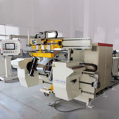 Two Servo Motors Driven Copper Foil Winding Machine Making Reactor Coil